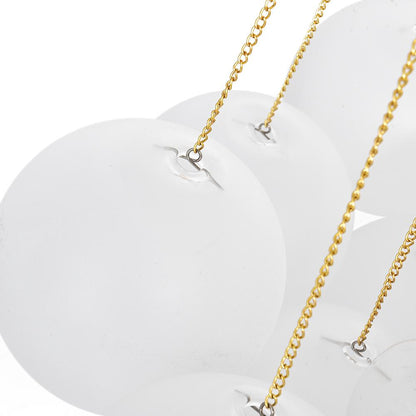 Moderne cluster hanglamp met glazen bubbels in zwart of messing – 3 lichts design kroonluchter 40 of 80 cm