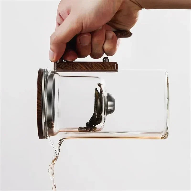 Glazen Theepot met Infuser – Tijdloos Design voor Rustige Theemomenten
