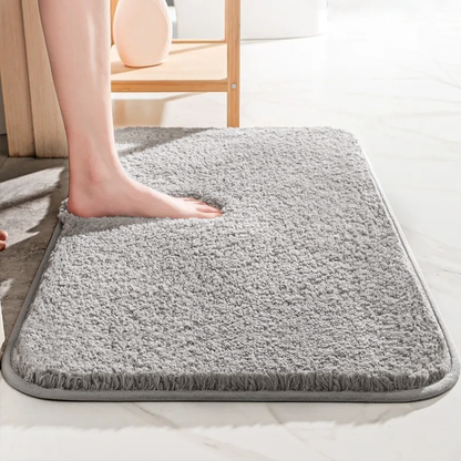 Badmat Microvezel Dik 40x60 50x80 60x90 cm Grijs Badkamer Antislip Absorberend Zachte Badkamermat Wasbaar Douchemat