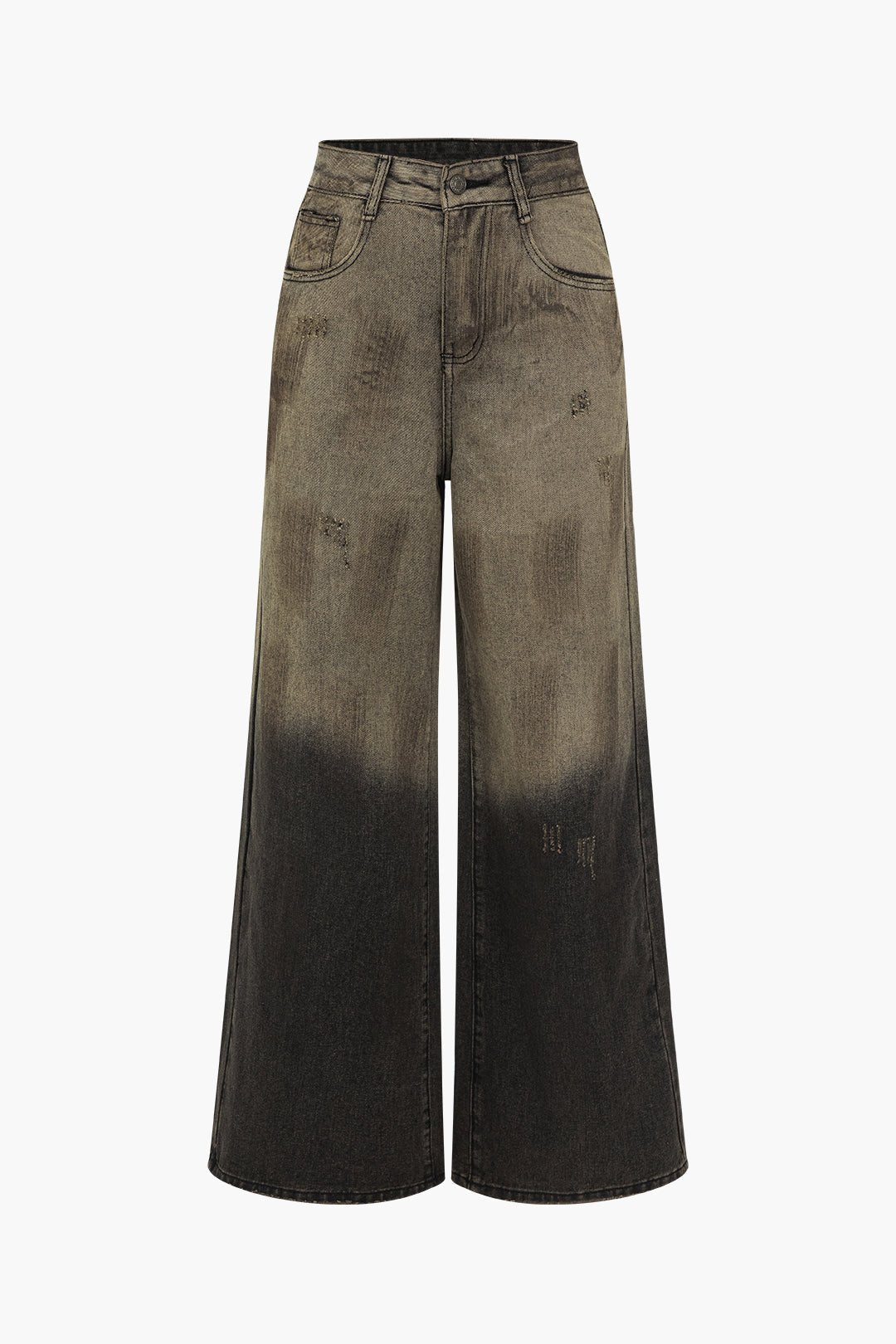Damesbroek Wijdbeen Jeans Trendy Ombre Effect - StudioMarella
