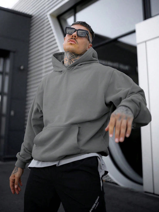 Heren Hoodie Effen Kleur Casual Klassiek Model - StudioMarella