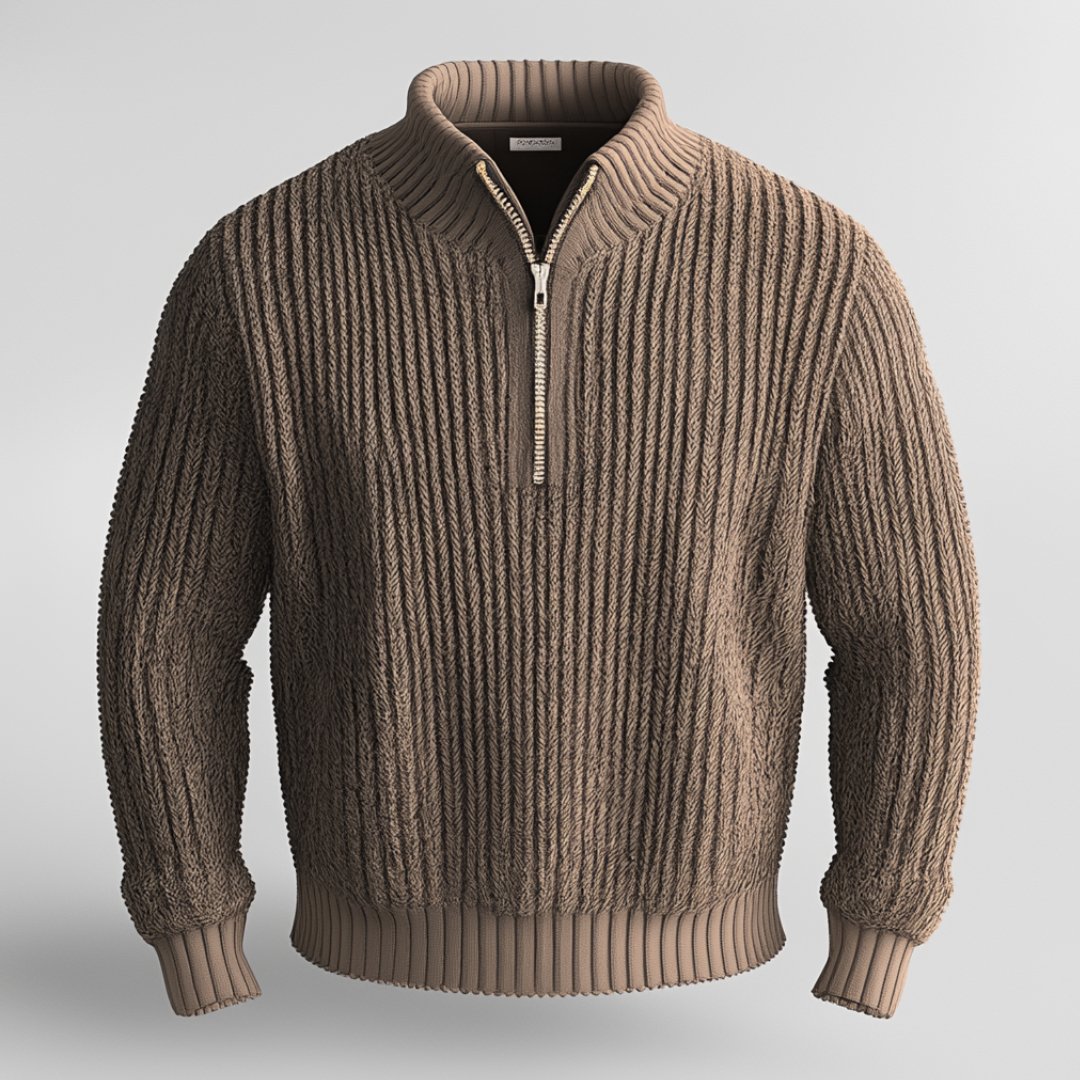 Softshell Sweatshirt Heren Waterafstotend Zip