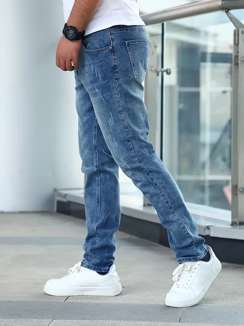 Heren Slimfit Jeans Comfortabele Stretch Denim