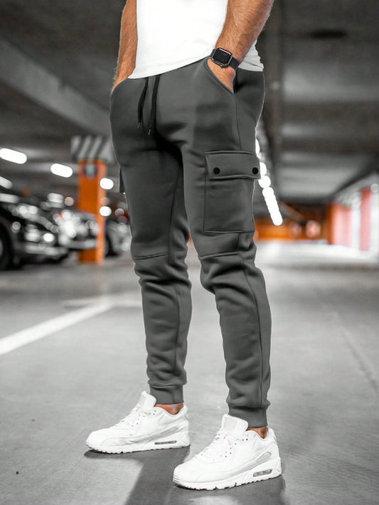 Heren Joggingbroek Elastisch met Omslagzak Zweetbestendig - StudioMarella