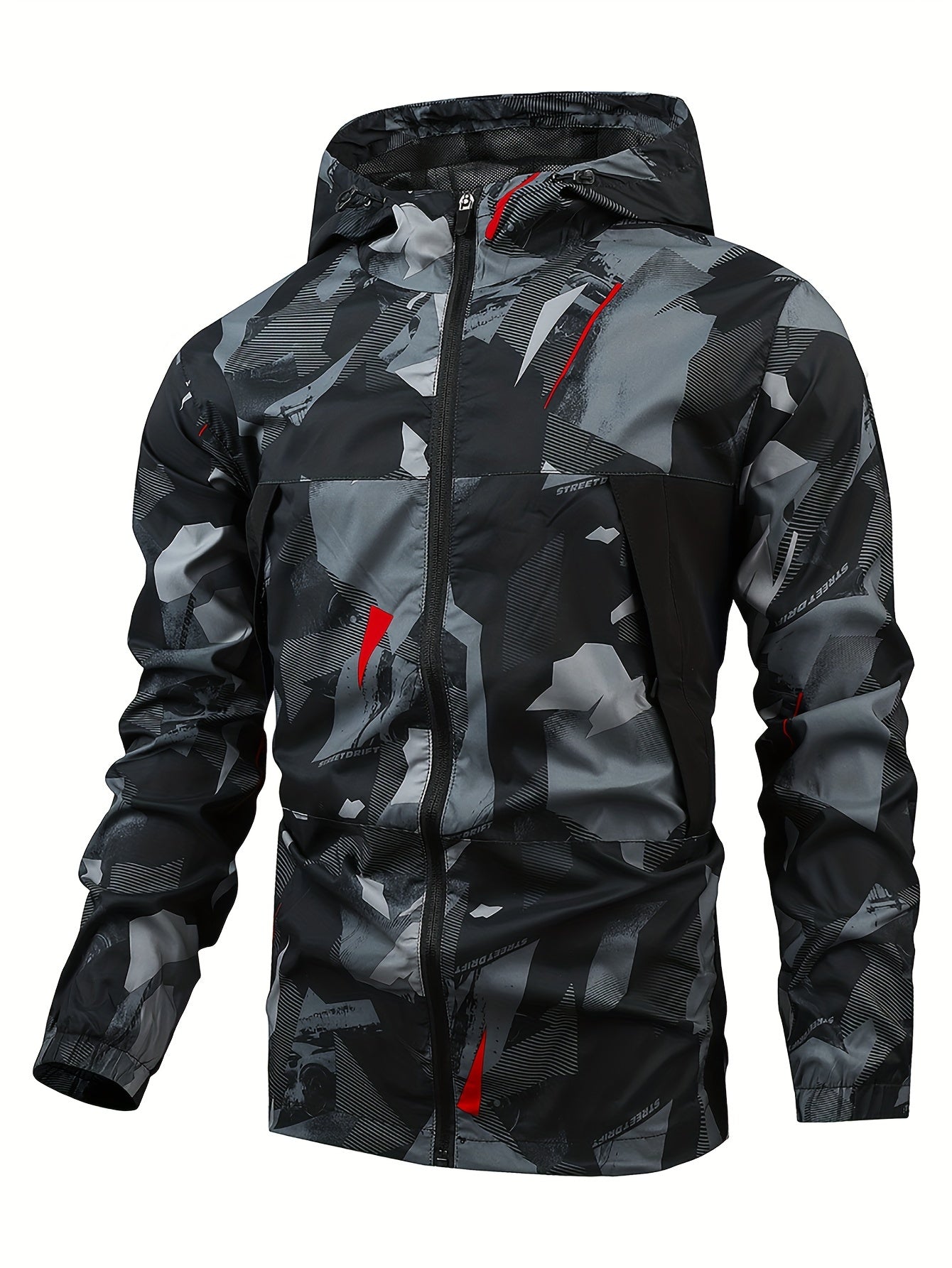 Heren Zip-Up Jas Kleurblok Design Warm en Waterdicht - StudioMarella