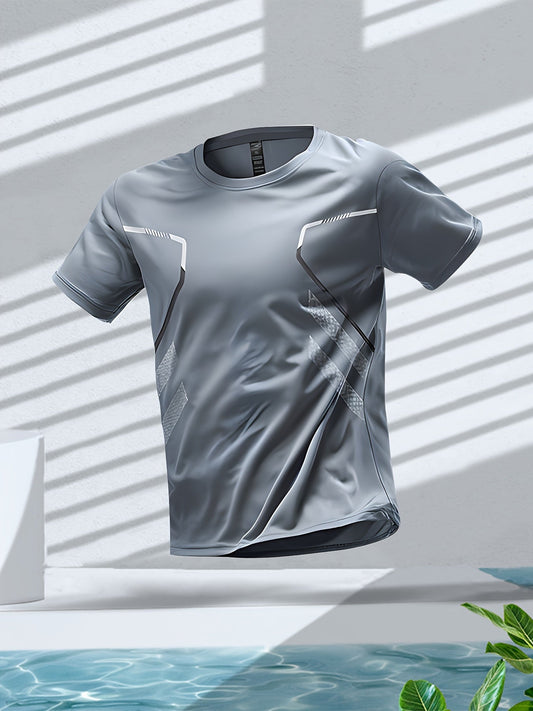 Heren Sportshirt Korte Mouwen Sneldrogend Sportief - StudioMarella