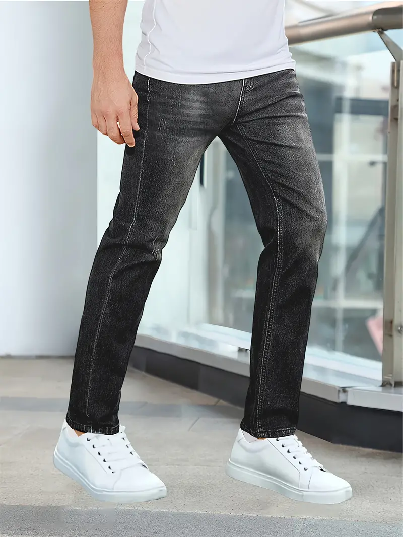Herenslimfit Jeans van Comfortabele Stof