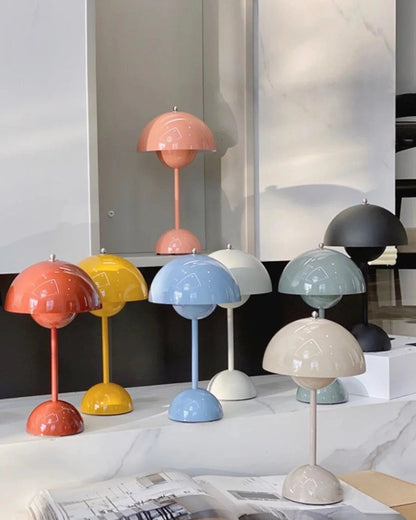 Tafellamp LED Metaal 28cm Grijs Dimbaar Bureau Nachtkast Scandinavisch Design Lamp Modern Minimalistisch
