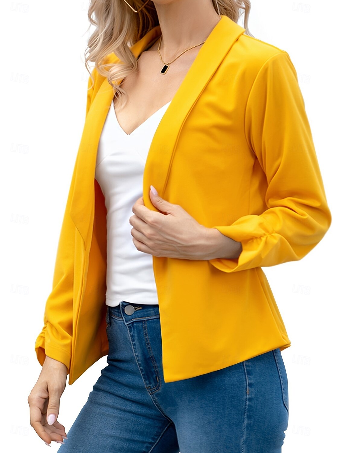 Elegante Dames Blazer Sartoriaal Maatwerk Stijl
