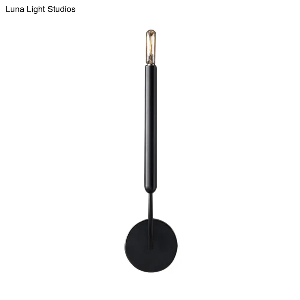 Klassieke Wandlamp Tubelamp – Messing of Zwart Armatuur met Vintage Karakter