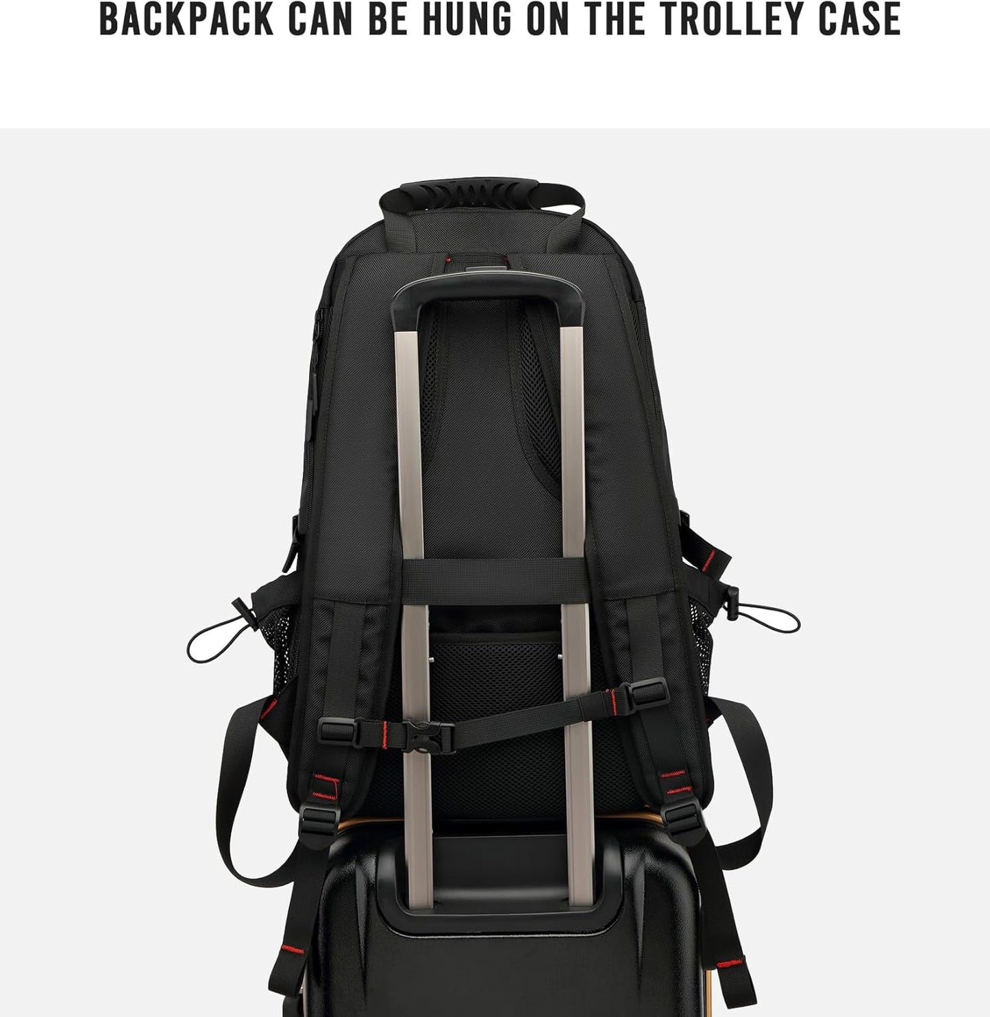 Waterdichte Reisrugzak 60L met USB en Schoenvak | Duurzame Backpack voor Laptops tot 17.3 inch | Anti-diefstal Rugtas voor Vliegreizen