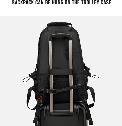 Waterdichte Reisrugzak 60L met USB en Schoenvak | Duurzame Backpack voor Laptops tot 17.3 inch | Anti-diefstal Rugtas voor Vliegreizen