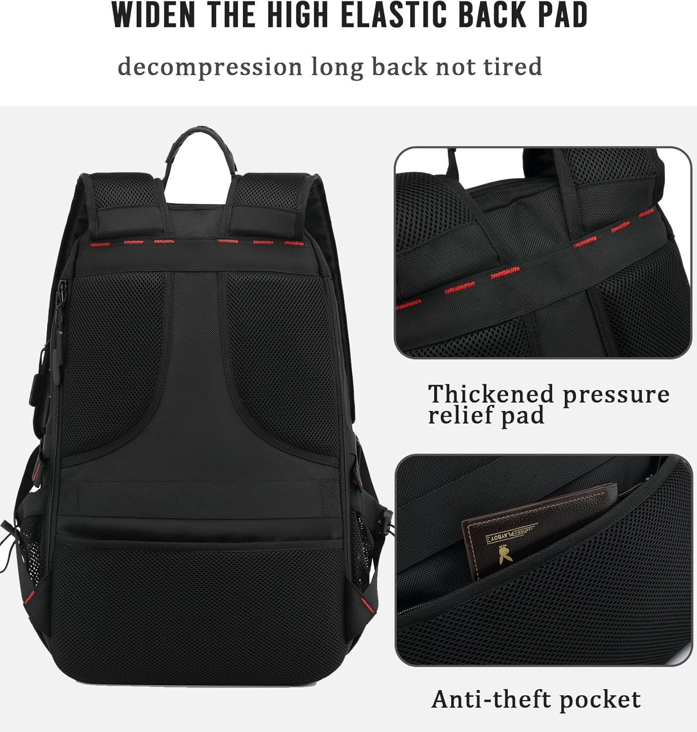 Waterdichte Reisrugzak 60L met USB en Schoenvak | Duurzame Backpack voor Laptops tot 17.3 inch | Anti-diefstal Rugtas voor Vliegreizen