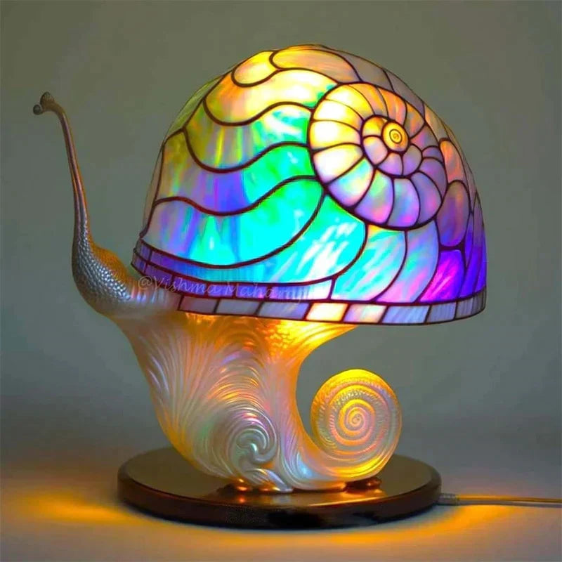 Dimbare Tafelllamp met Gebrandschilderd Glas Effect 30cm Hoog Sfeerverlichting voor Woonkamer Slaapkamer Romantische Avondlamp Decoratief Lichtkunst Werkobject