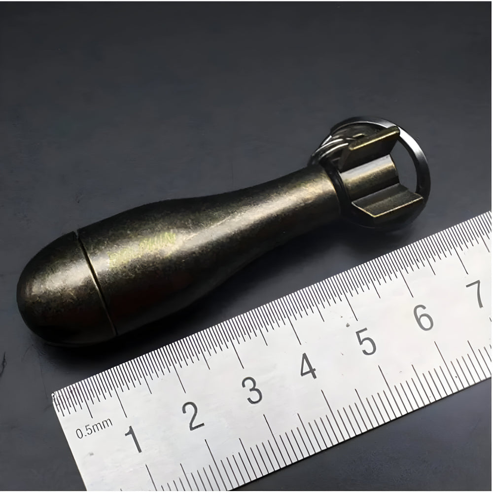 Outdoor Vuurstarter Waterdicht Metaal Herbruikbaar Survival Sleutelhanger