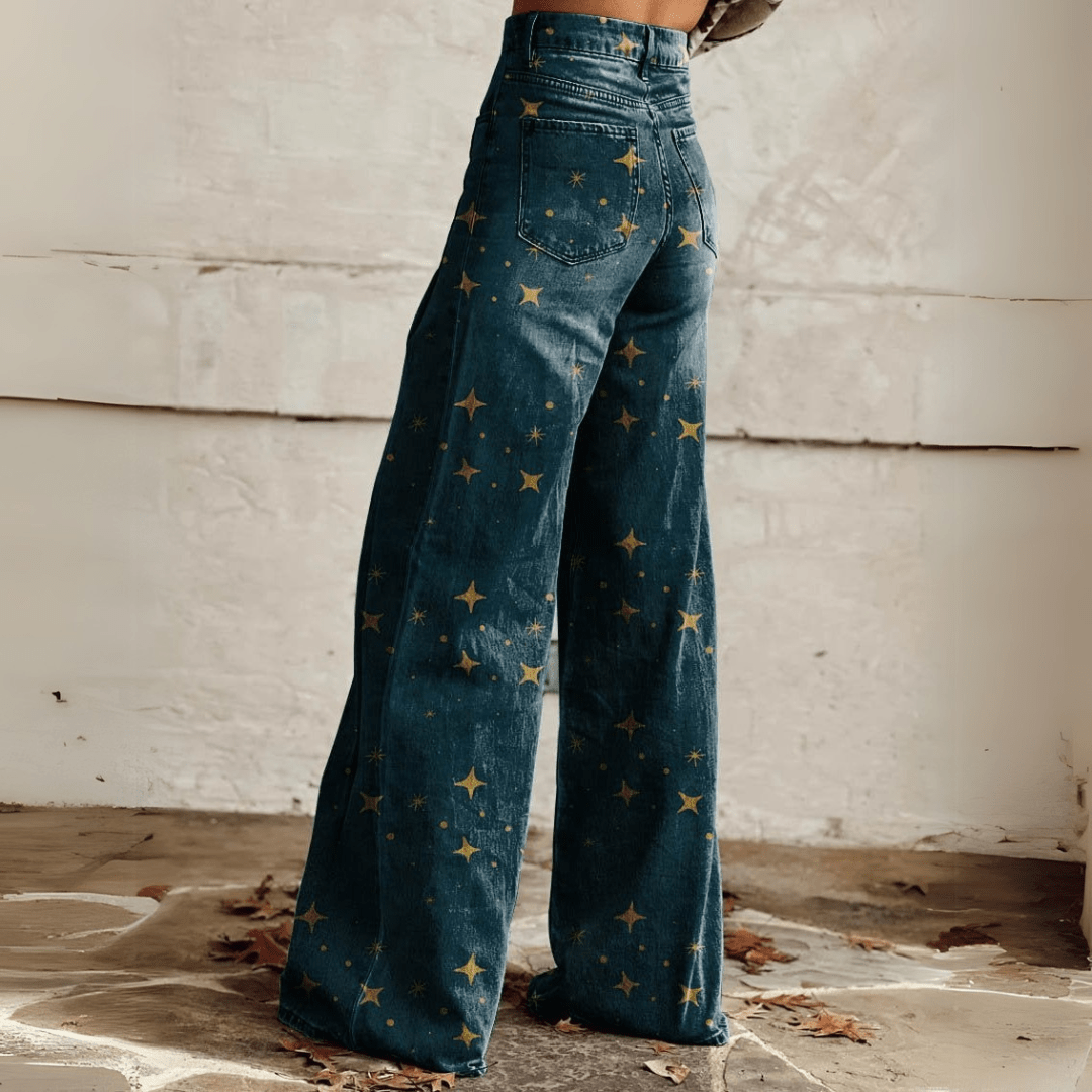 Boho Broek Vintage Stijl Pantalon voor Vrouw