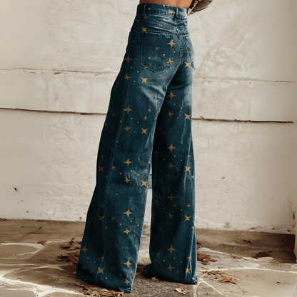Boho Broek Vintage Stijl Pantalon voor Vrouw