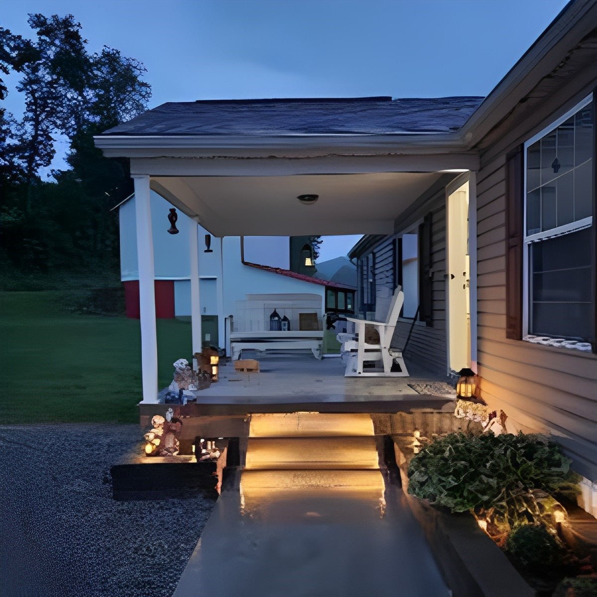 Trapverlichting Buiten Solar LED ABS IP65 Tuin Trap Warmwit 3000K Bewegingssensor Automatisch Oprit Stap Verlichting Sfeerlamp