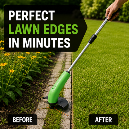 Mini Grastrimmer Oplaadbaar Draadloos – Lichtgewicht Verstelbare Grassnijder voor Tuin en Gazon