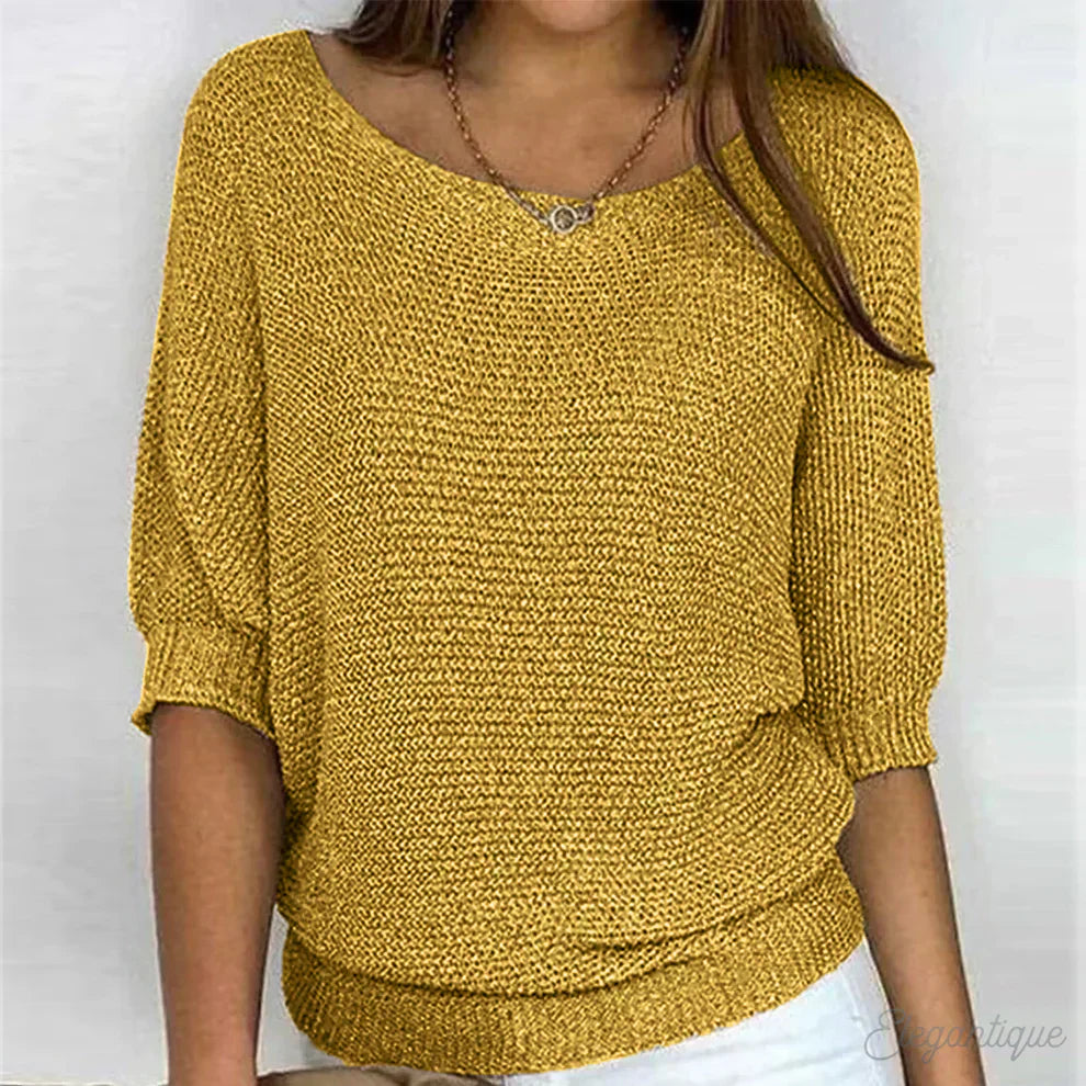 Dames Gebreide Trui Elegant Model