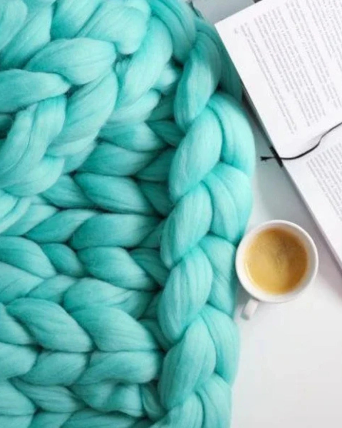 Handgebreid Chunky Plaid – Dik Gebreide Deken in Zachte Chenille voor Bank en Bed