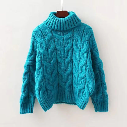 Dames Trui Gebreid met Kabelpatroon Warm en Comfortabel