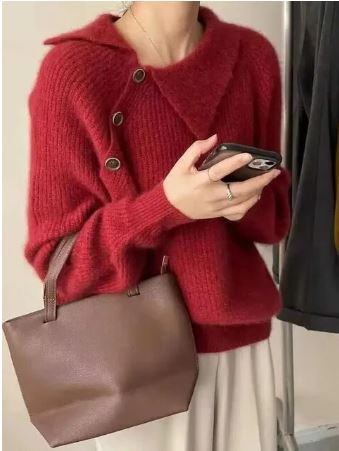 Retro Trui voor Vrouwen Vintage Klassieke Stijl