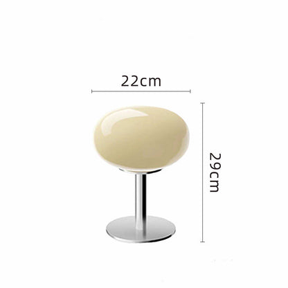 Tafellamp Glazen Ei Italiaans Designer Design LED Dimbaar Slaapkamer Woonkamer Studeerkamer Sfeerverlichting Draaiknop IJzer Glas