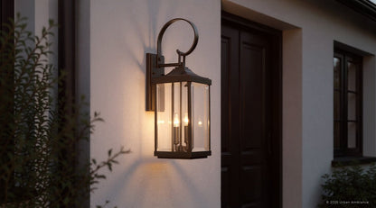 Buitenlamp Wandlamp Klassiek Lantaarn Olde Bronze Aluminium 55cm
