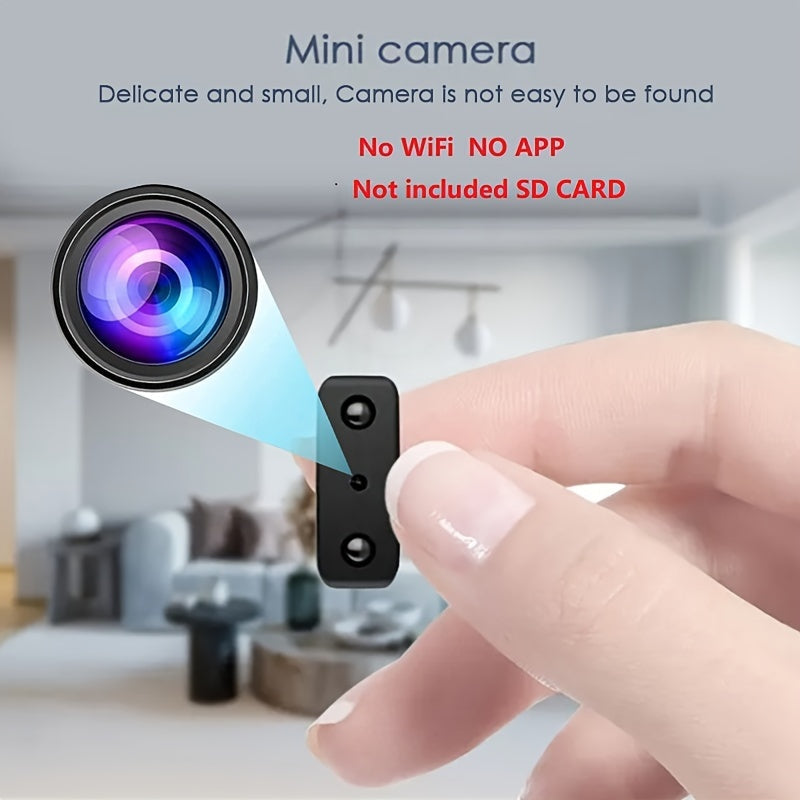 Compacte Beveiligingscamera Full HD met Nachtzicht en Bewegingsdetectie voor Veilig Wonen Thuis Binnen Buiten