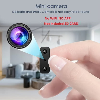 Compacte Beveiligingscamera Full HD met Nachtzicht en Bewegingsdetectie voor Veilig Wonen Thuis Binnen Buiten