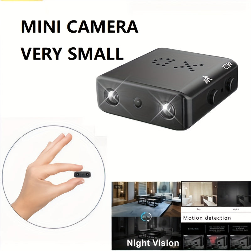 Compacte Beveiligingscamera Full HD met Nachtzicht en Bewegingsdetectie voor Veilig Wonen Thuis Binnen Buiten