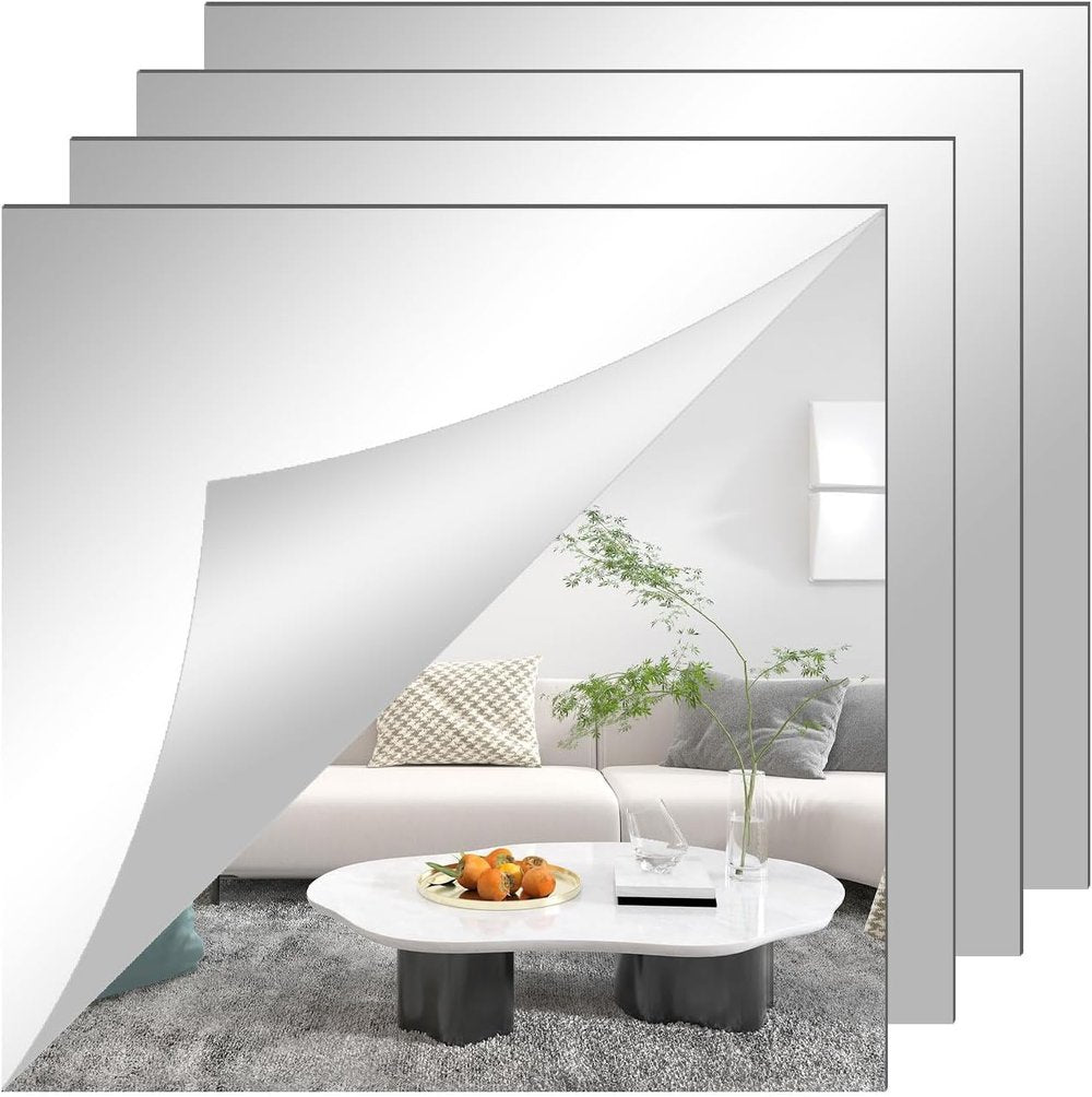 Buigbare Spiegelfolie Onbreekbaar PET 60x200 50x100 Zelfklevend Veilig Kindvriendelijk Interieur Decoratie