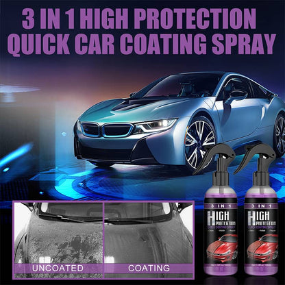 Keramische Coating Spray 3-in-1 Autolak Bescherming Watervrij Reinigen Glans Herstellen Auto Onderhoud