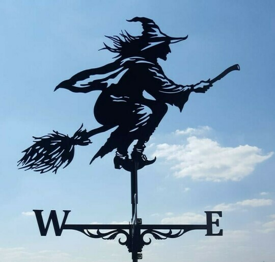 Windwijzer Tuin RVS Draaiend Decoratief Weervaan Silhouet Tuindecoratie Weerbestendig Buiten