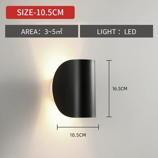Wandlamp Up Down LED Binnen Aluminium Zwart Wit G4