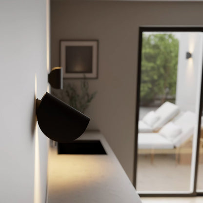 Wandlamp Up Down LED Binnen Aluminium Zwart Wit G4
