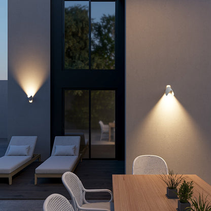 Wandlamp Up Down LED Binnen Aluminium Zwart Wit G4