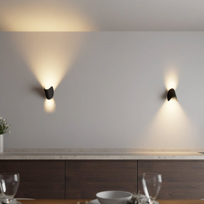 Wandlamp Up Down LED Binnen Aluminium Zwart Wit G4