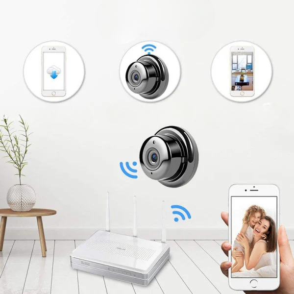 Discreet HD Beveiligingscamera 1080p met Magnetische Montage Draadloos Wifi Nachtzicht Bewegingsdetectie