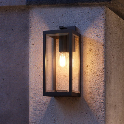 Buitenlamp Wandlamp Groot Zwart Staal Glas 51cm Modern Farmhouse Waterdicht