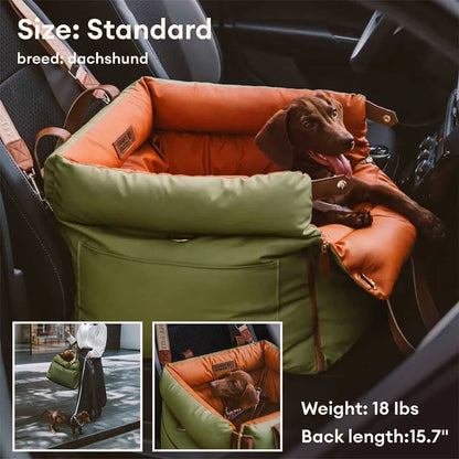 Auto Hondenmand Reistas Veilig & Comfortabel Zwart Grijs Oranje Beige Hondenmand Auto voor Kleine tot Middelgrote Honden