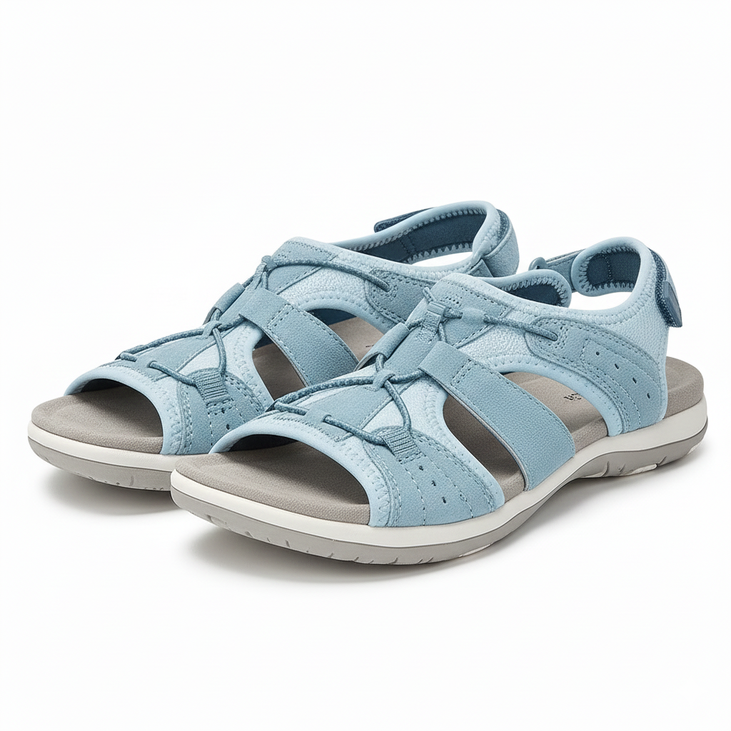 Dames Comfort Sandalen Zachte Demping Brede Voeten - StudioMarella