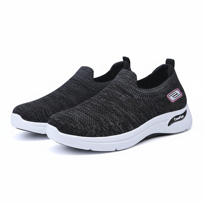 Dames Comfortschoenen Orthopedisch Slip-on Zacht Leer