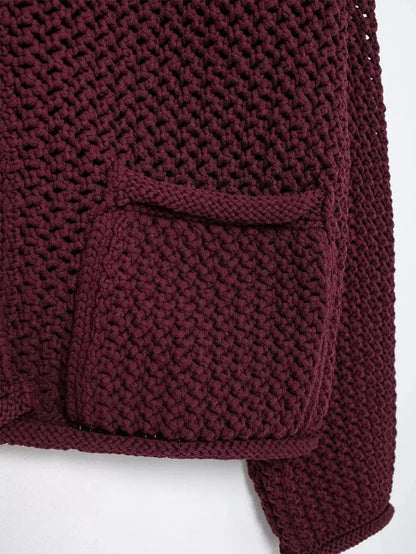 Dames Gebreid Vest Comfortabele Pasvorm