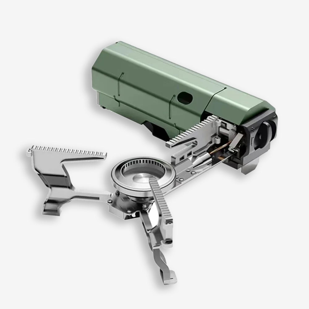 Draagbaar Campingfornuis voor Warme Maaltijden Onderweg – Compact en Opvouwbaar Kookstel – Ideaal voor Kamperen Wandelen Picknick – Aluminium Butaan Propaan Camping Kooktoestel