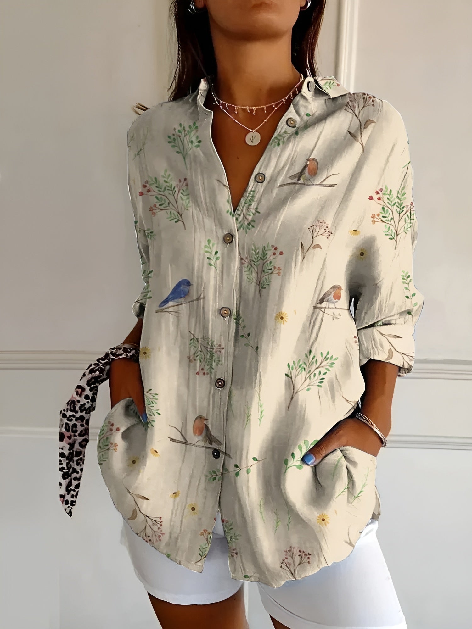 Amara | Camicia Abbottonata – Cotone Leggero-5