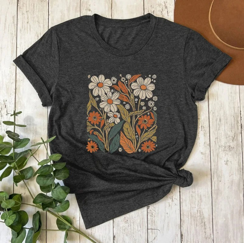 Vrouwen Bloemen Shirt Bloemige Zomer Jurk Stijl