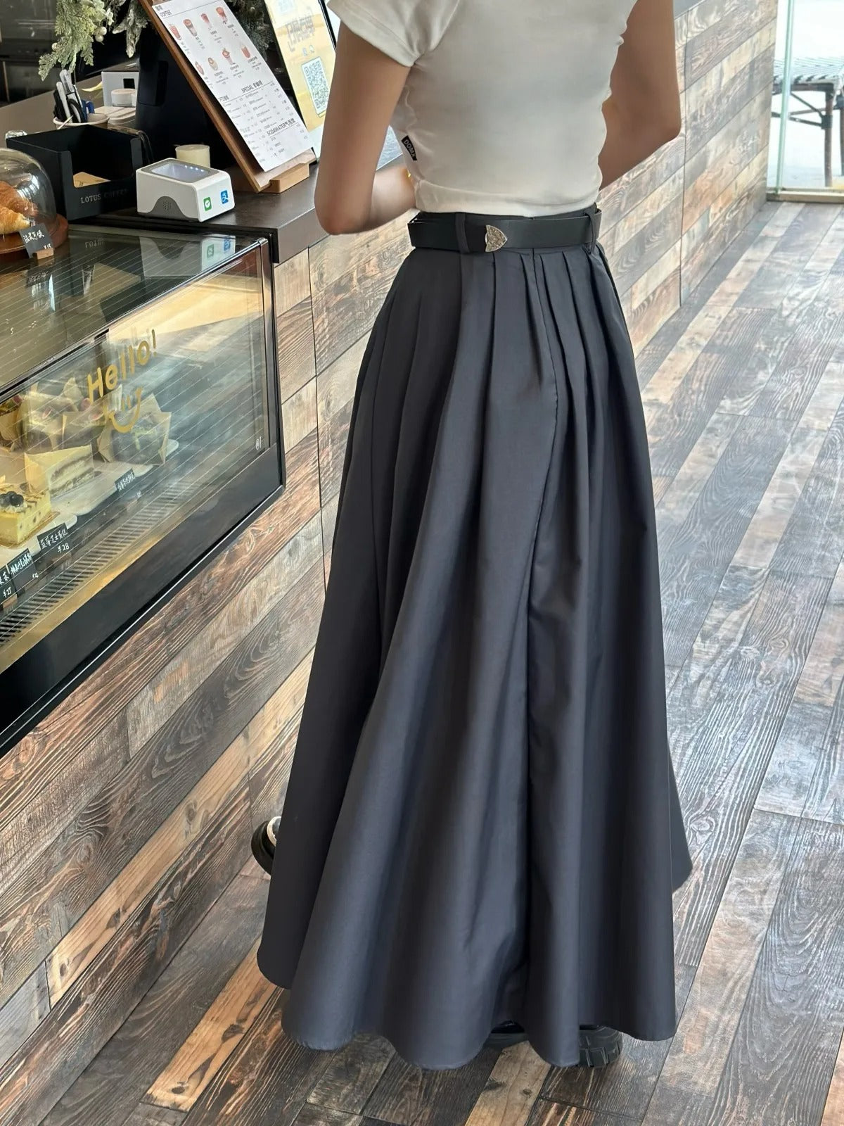 Hoge Taille Rok Geplooid Jurkmodel Florence Stijl - StudioMarella
