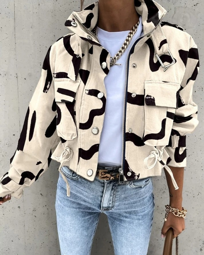 Leren Jack Dames Vintage Stijl Modieus - StudioMarella